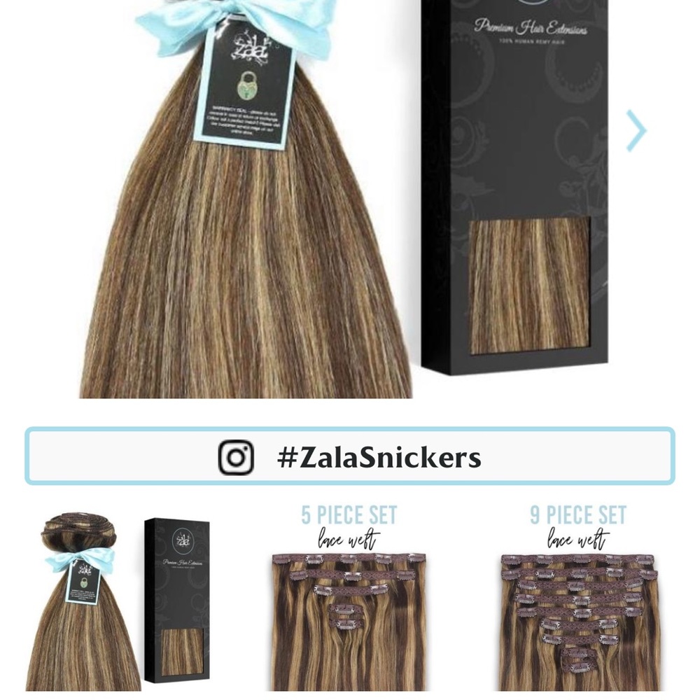 Zala hair extensions 100% human remy hair